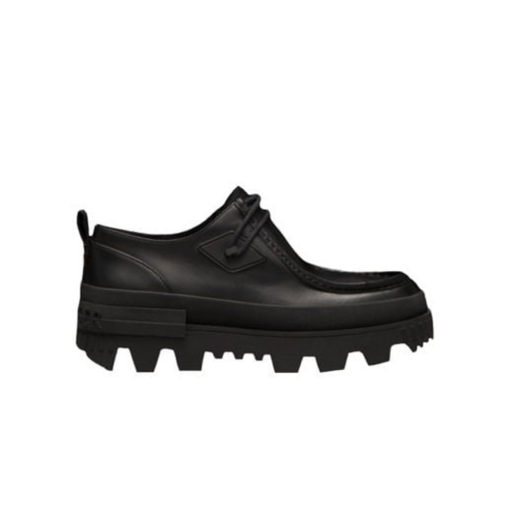 Moncler leather wallaby loafers